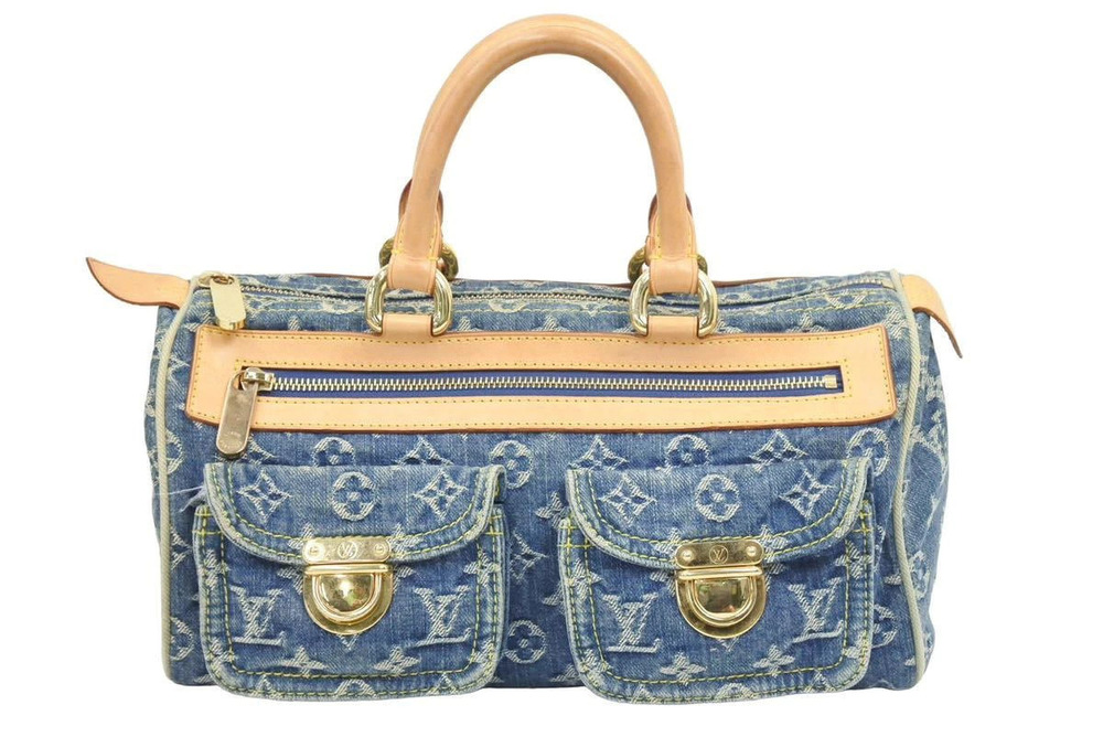 Louis Vuitton Neo Speedy Monogram Denim Handbag
